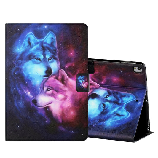 Colored Drawing Horizontal Flip Leather Case with Holder & Card Slots & Sleep / Wake-up Function For iPad 10.2 / iPad Air 10.5 （2019） / iPad Pro 10.5 inch(Wolf) - iPad Pro 10.5 inch Cases by buy2fix | Online Shopping UK | buy2fix