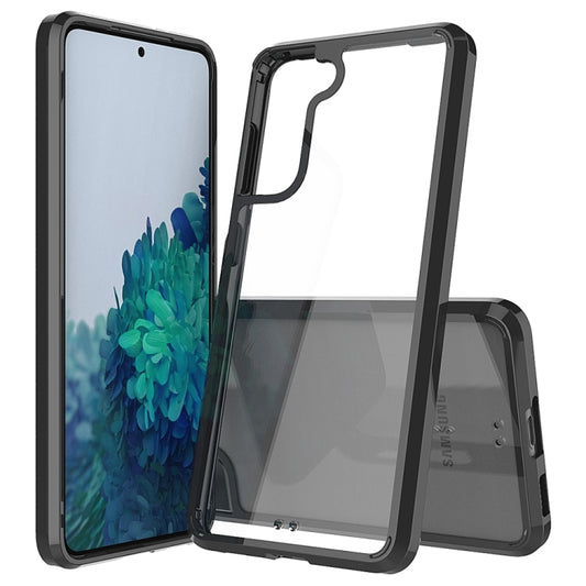 For Samsung Galaxy S21 5G Shockproof Scratchproof TPU + Acrylic Protective Case(Black) - Galaxy S21 5G Cases by buy2fix | Online Shopping UK | buy2fix