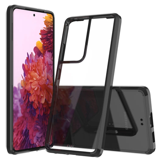 For Samsung Galaxy S21 Ultra 5G Shockproof Scratchproof TPU + Acrylic Protective Case(Black) - Galaxy S21 Ultra 5G Cases by buy2fix | Online Shopping UK | buy2fix