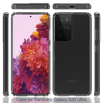 For Samsung Galaxy S21 Ultra 5G Shockproof Scratchproof TPU + Acrylic Protective Case(Black) - Galaxy S21 Ultra 5G Cases by buy2fix | Online Shopping UK | buy2fix