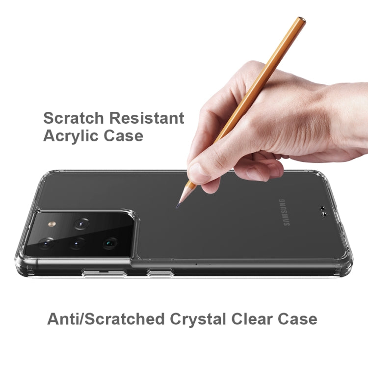 For Samsung Galaxy S21 Ultra 5G Shockproof Scratchproof TPU + Acrylic Protective Case(Black) - Galaxy S21 Ultra 5G Cases by buy2fix | Online Shopping UK | buy2fix