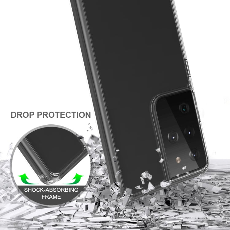 For Samsung Galaxy S21 Ultra 5G Shockproof Scratchproof TPU + Acrylic Protective Case(Black) - Galaxy S21 Ultra 5G Cases by buy2fix | Online Shopping UK | buy2fix