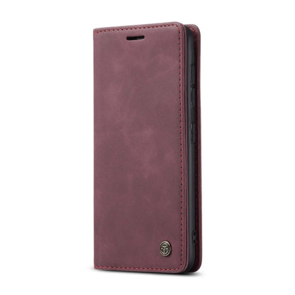 For Samsung Galaxy A42 5G CaseMe-013 Multifunctional Retro Frosted Horizontal Flip Leather Case with Card Slot & Holder & Wallet(Wine Red) by CaseMe