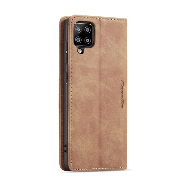 For Samsung Galaxy A42 5G CaseMe-013 Multifunctional Retro Frosted Horizontal Flip Leather Case with Card Slot & Holder & Wallet(Brown) by CaseMe
