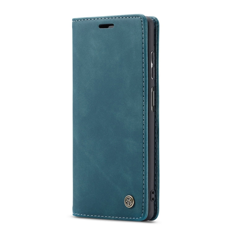 For Huawei P Smart 2021 CaseMe-013 Multifunctional Retro Frosted Horizontal Flip Leather Case with Card Slot & Holder & Wallet(Blue) - Huawei Cases by CaseMe | Online Shopping UK | buy2fix