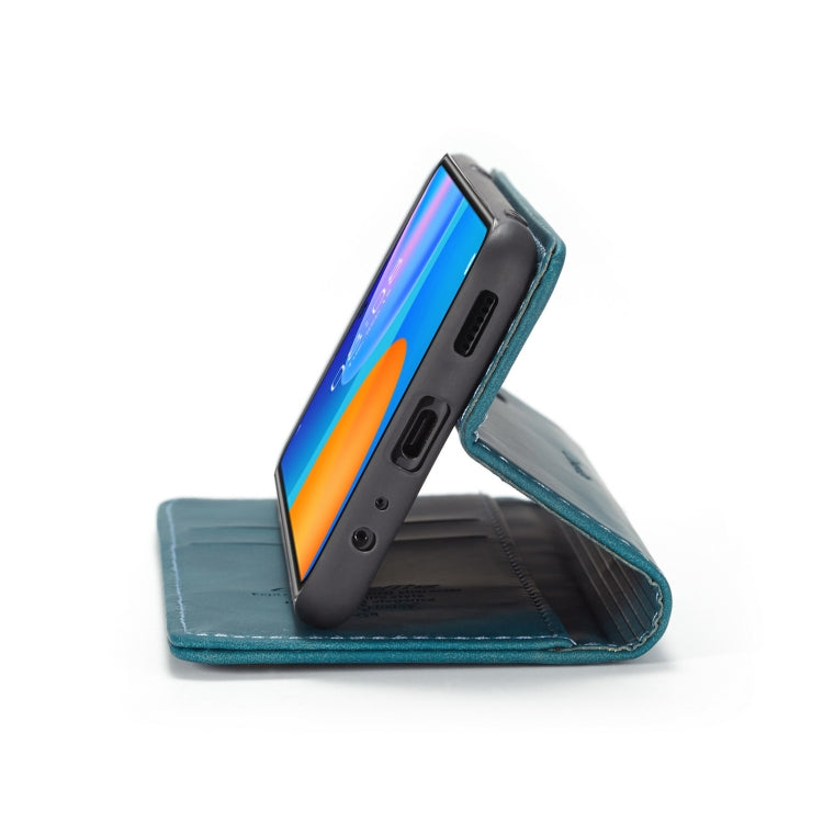 For Huawei P Smart 2021 CaseMe-013 Multifunctional Retro Frosted Horizontal Flip Leather Case with Card Slot & Holder & Wallet(Blue) - Huawei Cases by CaseMe | Online Shopping UK | buy2fix