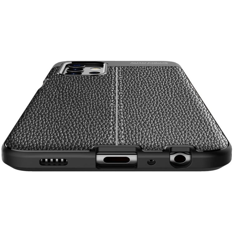 For Samsung Galaxy A32 5G Litchi Texture TPU Shockproof Case(Blue) by buy2fix