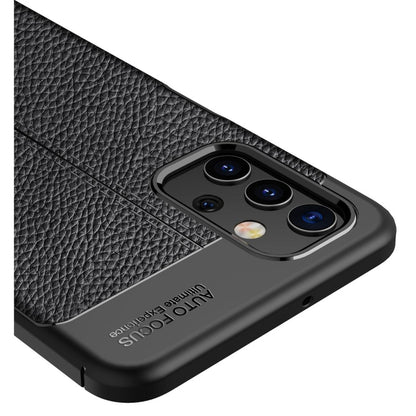 For Samsung Galaxy A32 5G Litchi Texture TPU Shockproof Case(Blue) by buy2fix