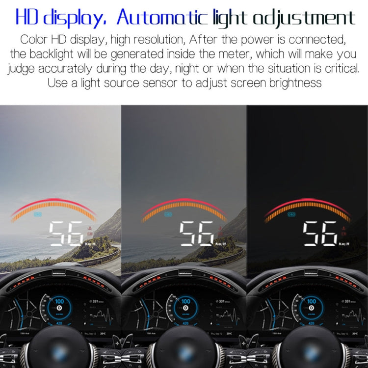 M11 Car OBD2 + GPS Mode Head-up Display HUD Overspeed / Speed / Water Temperature Alarm by buy2fix