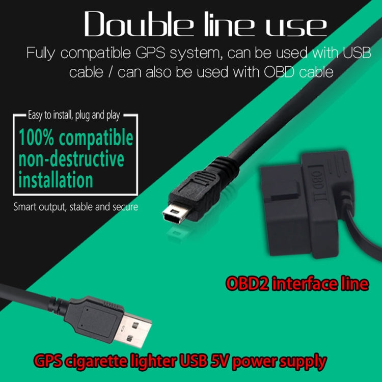 M11 Car OBD2 + GPS Mode Head-up Display HUD Overspeed / Speed / Water Temperature Alarm by buy2fix