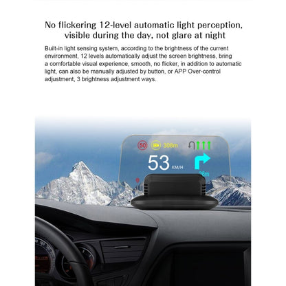 C1 OBD2 + GPS Mode Car HUD Head-up Display Compass / Speed / Water Temperature / Voltage Display / Speed / Fault Alarm / Navigation Function by buy2fix