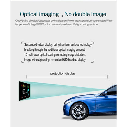 C1 OBD2 + GPS Mode Car HUD Head-up Display Compass / Speed / Water Temperature / Voltage Display / Speed / Fault Alarm / Navigation Function by buy2fix