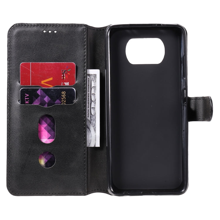 For Xiaomi Poco X3 NFC Classic Calf Texture PU + TPU Horizontal Flip Leather Case, with Holder & Card Slots & Wallet(Black) - Xiaomi Cases by buy2fix | Online Shopping UK | buy2fix