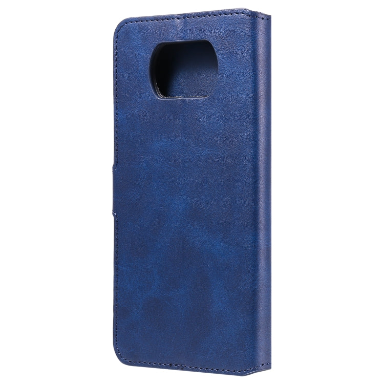 For Xiaomi Poco X3 NFC Classic Calf Texture PU + TPU Horizontal Flip Leather Case, with Holder & Card Slots & Wallet(Blue) - Xiaomi Cases by buy2fix | Online Shopping UK | buy2fix