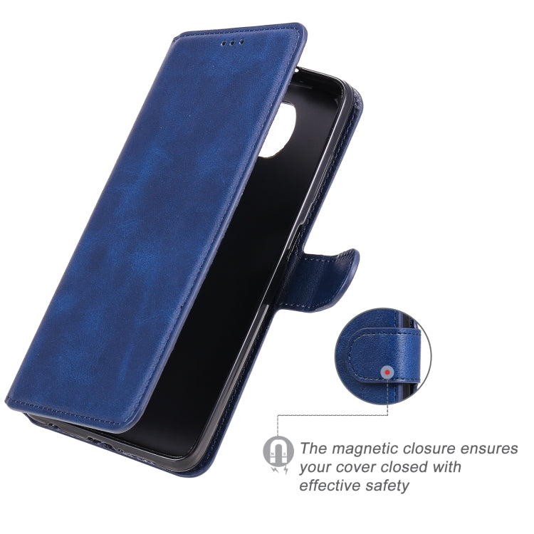 For Xiaomi Poco X3 NFC Classic Calf Texture PU + TPU Horizontal Flip Leather Case, with Holder & Card Slots & Wallet(Blue) - Xiaomi Cases by buy2fix | Online Shopping UK | buy2fix