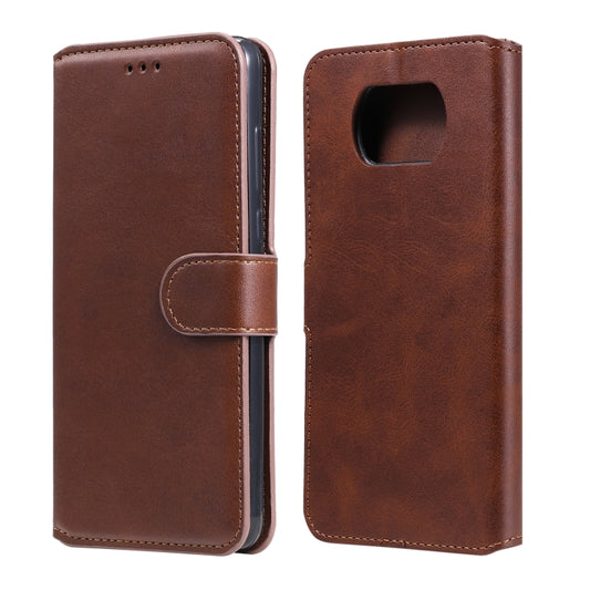 For Xiaomi Poco X3 NFC Classic Calf Texture PU + TPU Horizontal Flip Leather Case, with Holder & Card Slots & Wallet(Brown) - Xiaomi Cases by buy2fix | Online Shopping UK | buy2fix