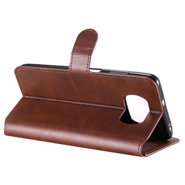 For Xiaomi Poco X3 NFC Classic Calf Texture PU + TPU Horizontal Flip Leather Case, with Holder & Card Slots & Wallet(Brown) - Xiaomi Cases by buy2fix | Online Shopping UK | buy2fix