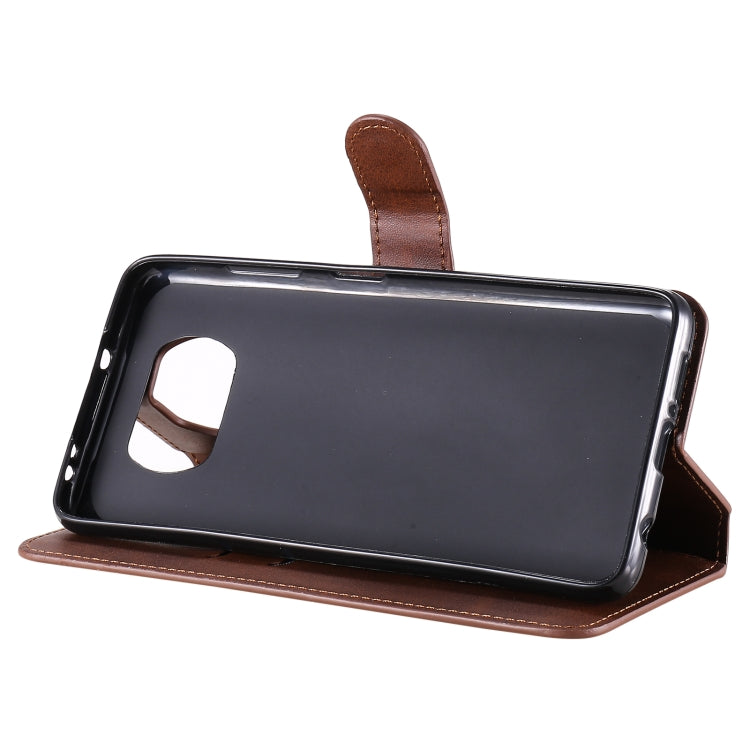For Xiaomi Poco X3 NFC Classic Calf Texture PU + TPU Horizontal Flip Leather Case, with Holder & Card Slots & Wallet(Brown) - Xiaomi Cases by buy2fix | Online Shopping UK | buy2fix