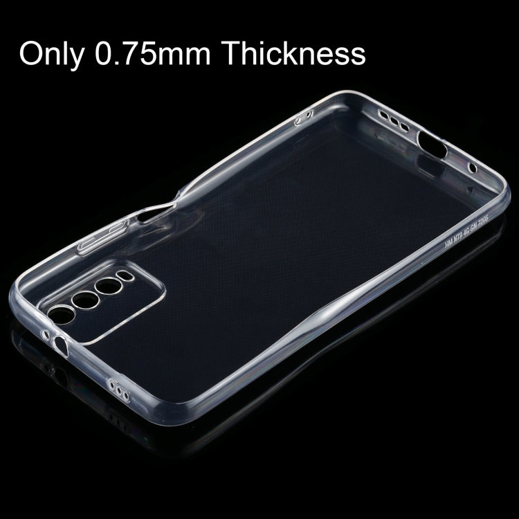 For Xiaomi Redmi Note 9 4G 0.75mm Ultra-thin Transparent TPU Soft Protective Case - Xiaomi Cases by buy2fix | Online Shopping UK | buy2fix