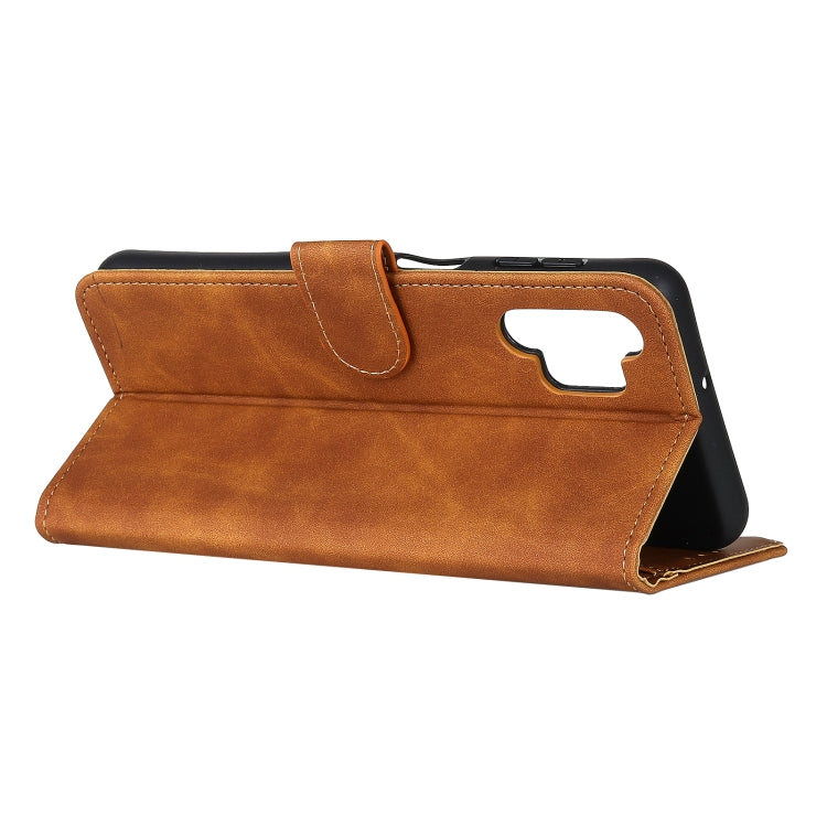 For Samsung Galaxy A32 5G KHAZNEH Retro Texture PU + TPU Horizontal Flip Leather Case with Holder & Card Slots & Wallet(Brown) by buy2fix