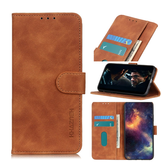 For Xiaomi Poco M3 KHAZNEH Retro Texture PU + TPU Horizontal Flip Leather Case with Holder & Card Slots & Wallet(Brown) - Xiaomi Cases by buy2fix | Online Shopping UK | buy2fix