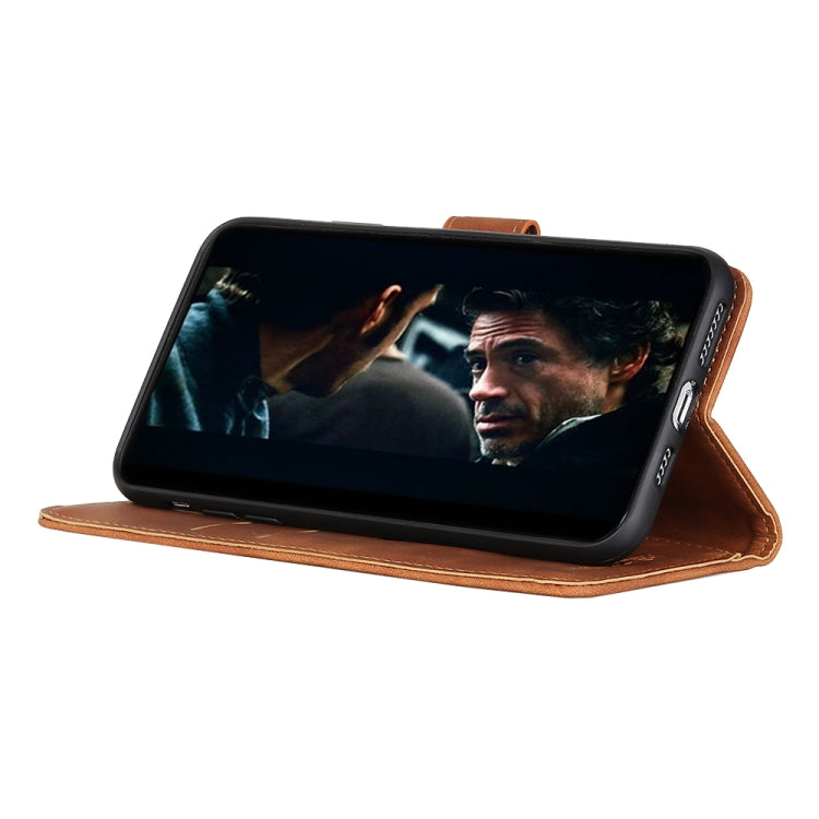 For Xiaomi Poco M3 KHAZNEH Retro Texture PU + TPU Horizontal Flip Leather Case with Holder & Card Slots & Wallet(Brown) - Xiaomi Cases by buy2fix | Online Shopping UK | buy2fix