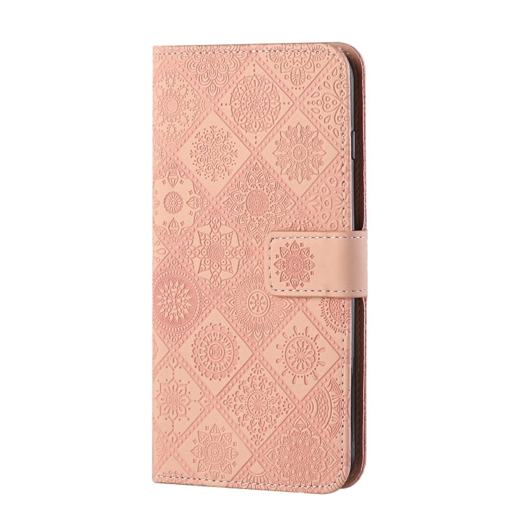 For Xiaomi Redmi 9C Ethnic Style Embossed Pattern Horizontal Flip Leather Case with Holder & Card Slots & Wallet & Lanyard(Pink) - Xiaomi Cases by buy2fix | Online Shopping UK | buy2fix