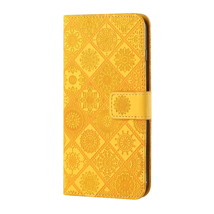For Xiaomi Redmi 9C Ethnic Style Embossed Pattern Horizontal Flip Leather Case with Holder & Card Slots & Wallet & Lanyard(Yellow) - Xiaomi Cases by buy2fix | Online Shopping UK | buy2fix