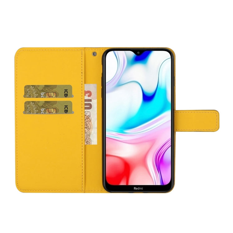 For Xiaomi Redmi 9C Ethnic Style Embossed Pattern Horizontal Flip Leather Case with Holder & Card Slots & Wallet & Lanyard(Yellow) - Xiaomi Cases by buy2fix | Online Shopping UK | buy2fix