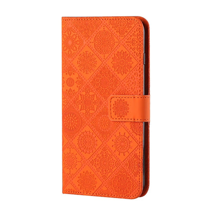 For Xiaomi Redmi 9C Ethnic Style Embossed Pattern Horizontal Flip Leather Case with Holder & Card Slots & Wallet & Lanyard(Orange) - Xiaomi Cases by buy2fix | Online Shopping UK | buy2fix