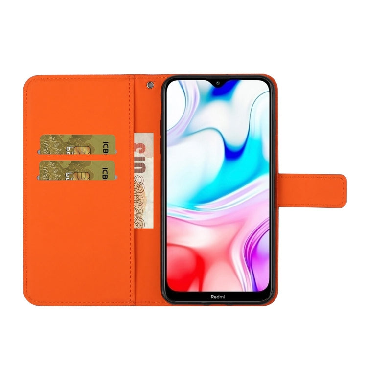 For Xiaomi Redmi 9C Ethnic Style Embossed Pattern Horizontal Flip Leather Case with Holder & Card Slots & Wallet & Lanyard(Orange) - Xiaomi Cases by buy2fix | Online Shopping UK | buy2fix