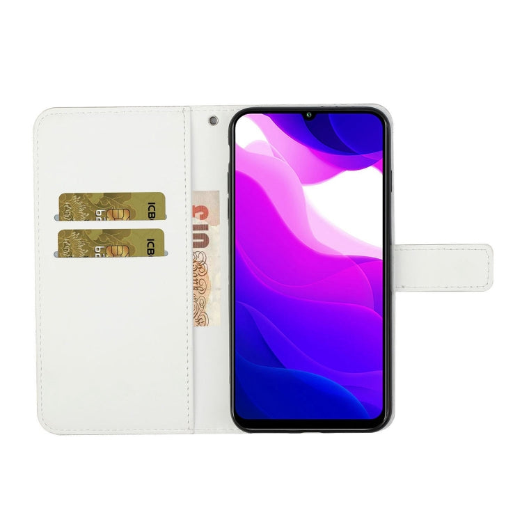 For Xiaomi Mi 10 Lite 5G Ethnic Style Embossed Pattern Horizontal Flip Leather Case with Holder & Card Slots & Wallet & Lanyard(White) - Xiaomi Cases by buy2fix | Online Shopping UK | buy2fix