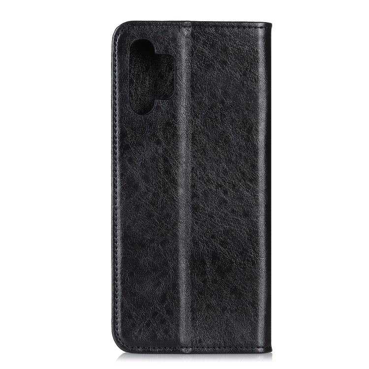 For Samsung Galaxy A32 5G Magnetic Crazy Horse Texture Horizontal Flip Leather Case with Holder & Card Slots & Wallet(Black) by buy2fix