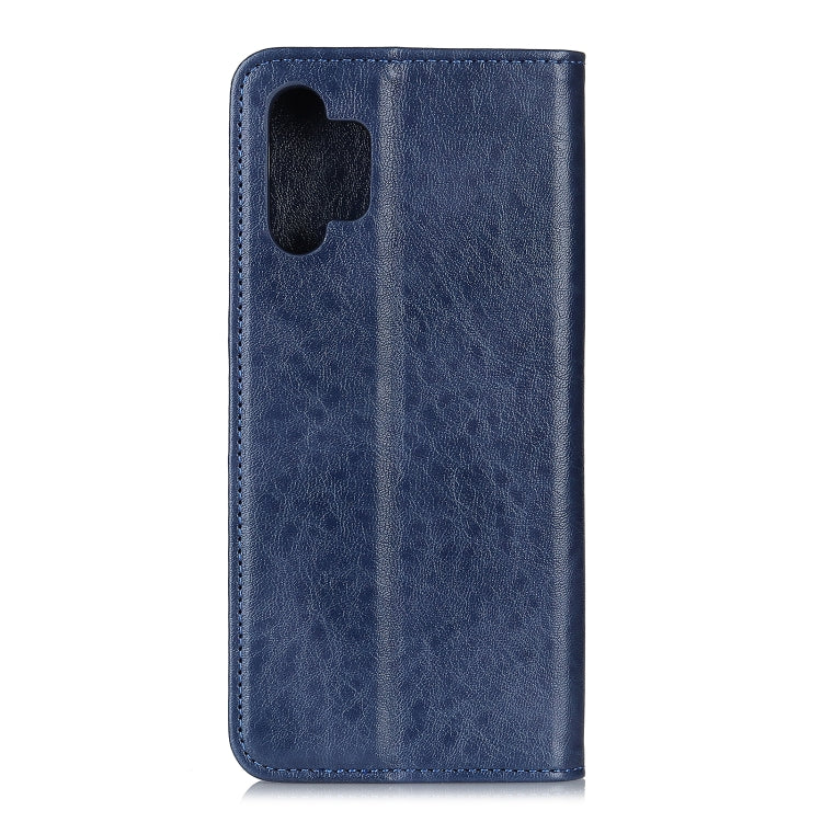 For Samsung Galaxy A32 5G Magnetic Crazy Horse Texture Horizontal Flip Leather Case with Holder & Card Slots & Wallet(Blue) by buy2fix