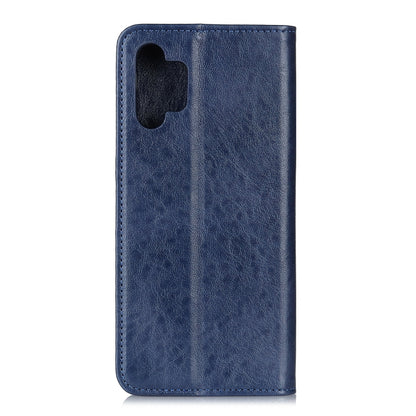 For Samsung Galaxy A32 5G Magnetic Crazy Horse Texture Horizontal Flip Leather Case with Holder & Card Slots & Wallet(Blue) by buy2fix