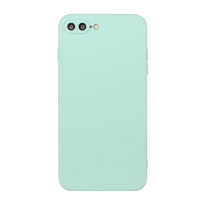 Straight Edge Solid Color TPU Shockproof Case For iPhone 7 Plus / 8 Plus(Light Cyan) - More iPhone Cases by buy2fix | Online Shopping UK | buy2fix