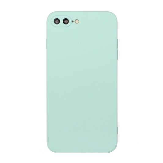 Straight Edge Solid Color TPU Shockproof Case For iPhone 7 Plus / 8 Plus(Light Cyan) - More iPhone Cases by buy2fix | Online Shopping UK | buy2fix
