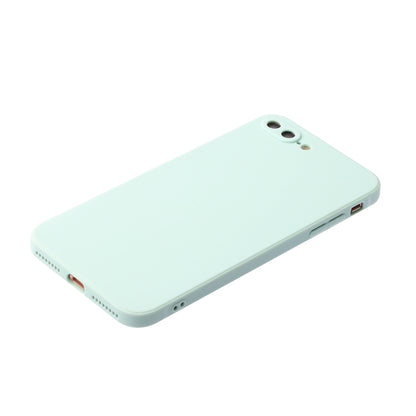 Straight Edge Solid Color TPU Shockproof Case For iPhone 7 Plus / 8 Plus(Light Cyan) - More iPhone Cases by buy2fix | Online Shopping UK | buy2fix