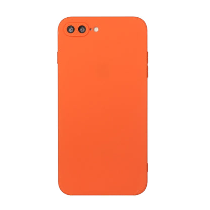 Straight Edge Solid Color TPU Shockproof Case For iPhone 7 Plus / 8 Plus(Orange) - More iPhone Cases by buy2fix | Online Shopping UK | buy2fix