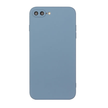 Straight Edge Solid Color TPU Shockproof Case For iPhone 7 Plus / 8 Plus(Lavender Grey) - More iPhone Cases by buy2fix | Online Shopping UK | buy2fix
