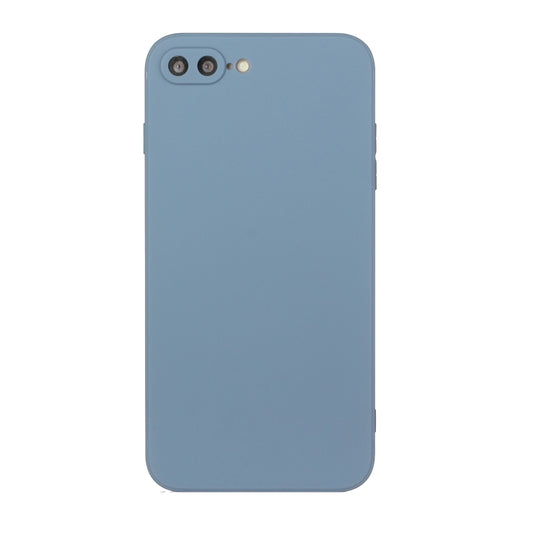 Straight Edge Solid Color TPU Shockproof Case For iPhone 7 Plus / 8 Plus(Lavender Grey) - More iPhone Cases by buy2fix | Online Shopping UK | buy2fix