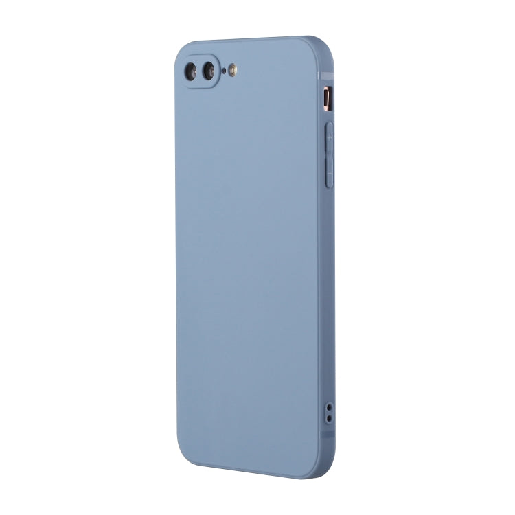 Straight Edge Solid Color TPU Shockproof Case For iPhone 7 Plus / 8 Plus(Lavender Grey) - More iPhone Cases by buy2fix | Online Shopping UK | buy2fix
