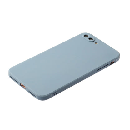 Straight Edge Solid Color TPU Shockproof Case For iPhone 7 Plus / 8 Plus(Lavender Grey) - More iPhone Cases by buy2fix | Online Shopping UK | buy2fix