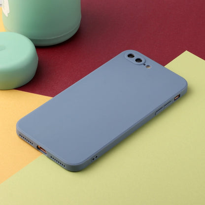 Straight Edge Solid Color TPU Shockproof Case For iPhone 7 Plus / 8 Plus(Lavender Grey) - More iPhone Cases by buy2fix | Online Shopping UK | buy2fix