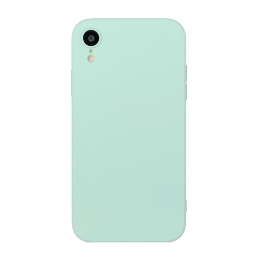 For iPhone XR Straight Edge Solid Color TPU Shockproof Case(Light Cyan) - More iPhone Cases by buy2fix | Online Shopping UK | buy2fix