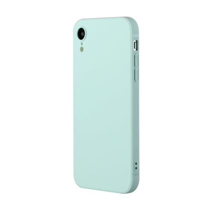 For iPhone XR Straight Edge Solid Color TPU Shockproof Case(Light Cyan) - More iPhone Cases by buy2fix | Online Shopping UK | buy2fix