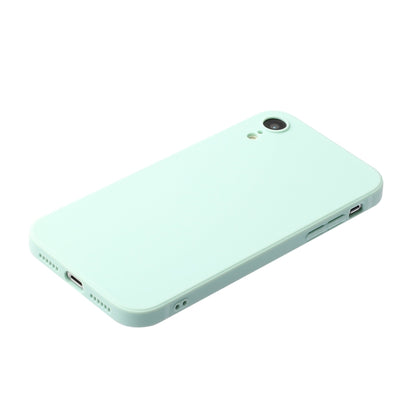 For iPhone XR Straight Edge Solid Color TPU Shockproof Case(Light Cyan) - More iPhone Cases by buy2fix | Online Shopping UK | buy2fix