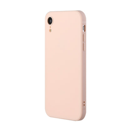 For iPhone XR Straight Edge Solid Color TPU Shockproof Case(Light Pink) - More iPhone Cases by buy2fix | Online Shopping UK | buy2fix