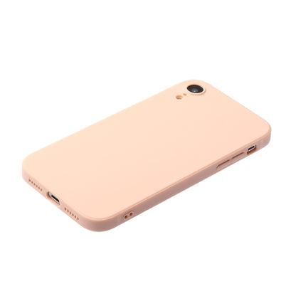 For iPhone XR Straight Edge Solid Color TPU Shockproof Case(Light Pink) - More iPhone Cases by buy2fix | Online Shopping UK | buy2fix