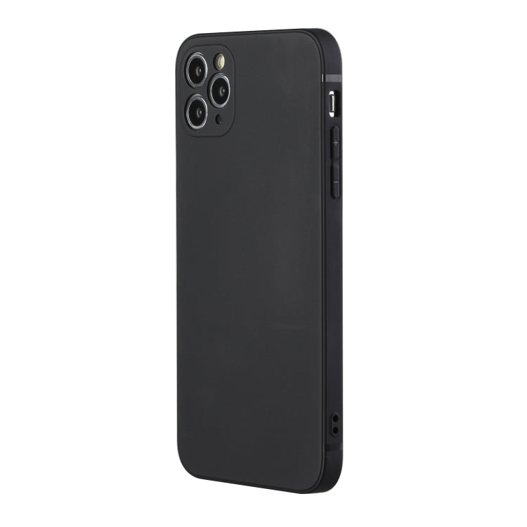 For iPhone 11 Pro Straight Edge Solid Color TPU Shockproof Case (Black) - iPhone 11 Pro Cases by buy2fix | Online Shopping UK | buy2fix
